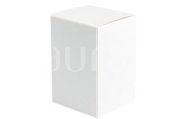Baltos spalvos "Soft touch" dėžutė Aurae stiklinei 290 ml 2