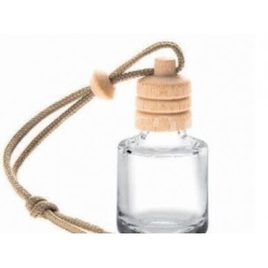 Bottle with a Wooden Cap for a Car Air Freshener 3