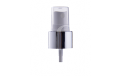 White Nozzle with Silver Glossy Rim 24/410 White Nozzle with Silver Glossy Rim 24/410