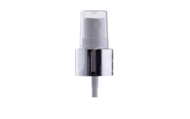 White Nozzle with Silver Glossy Rim 24/410 White Nozzle with Silver Glossy Rim 24/410