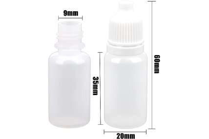 Pudeles ar pilinātāju 10 ml, 10 gab