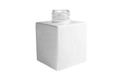 Pudele  mājas smaržām, kubs, BALTA spīdīgs 100 ml