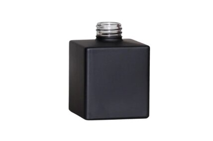 Pudele  mājas smaržām, kubs, MELNS matēta 100 ml