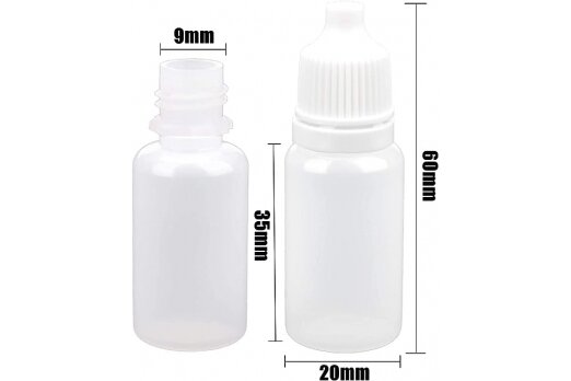 Pudeles ar pilinātāju 10 ml, 10 gab