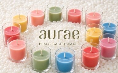 Aurae soya wax for making coloured candles