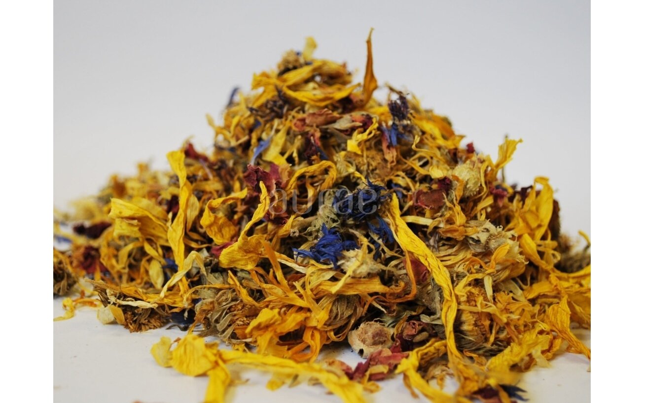 A Mixture of Cornflower and Marigold Petals 2