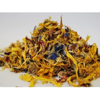A Mixture of Cornflower and Marigold Petals 1