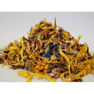 A Mixture of Cornflower and Marigold Petals 2