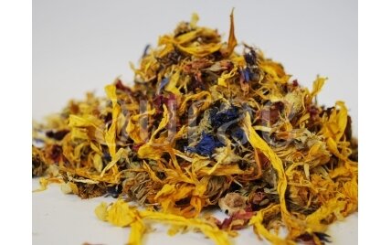 A Mixture of Cornflower and Marigold Petals 1