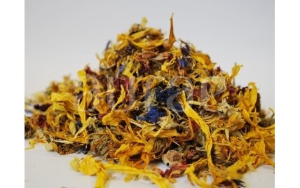 A Mixture of Cornflower and Marigold Petals 2 A Mixture of Cornflower and Marigold Petals 2