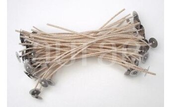 Waxed Wick Wedo STABILO 4 (Length 11 cm), 10 pcs Waxed Wick Wedo STABILO 4 (Length 11 cm), 10 pcs