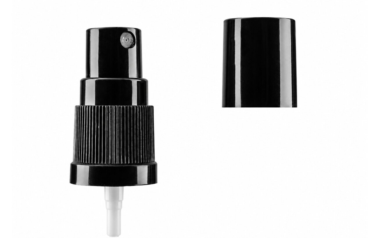 Black DIN 18 nozzle with a black cap Black DIN 18 nozzle with a black cap