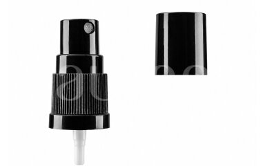 Black DIN 18 nozzle with a black cap