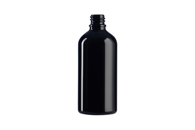 Melnas stikla pudeles 100 ml