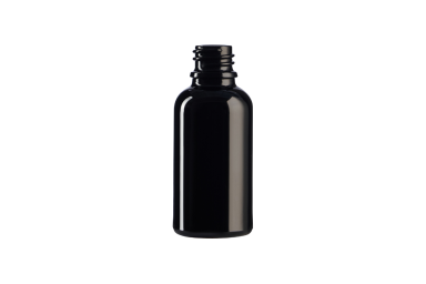 Melnas stikla pudeles 30 ml