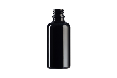 Melnas stikla pudeles 50 ml