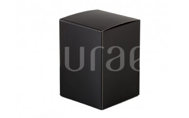 Juodos spalvos "Soft touch" dėžutė Aurae 290 ml