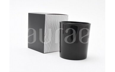 Juodos spalvos dėžutė  su raštais Aurae stiklinei 290 ml 1