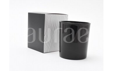 Juodos spalvos su raštais dėžutė Aurae stiklinei 200 ml 1