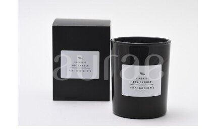 Juodos spalvos dėžutė Aurae stiklinei 200 ml 1 Juodos spalvos dėžutė Aurae stiklinei 200 ml 1