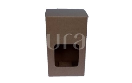 Kraft Colour Cardboard Box with a window Kraft Colour Cardboard Box with a window