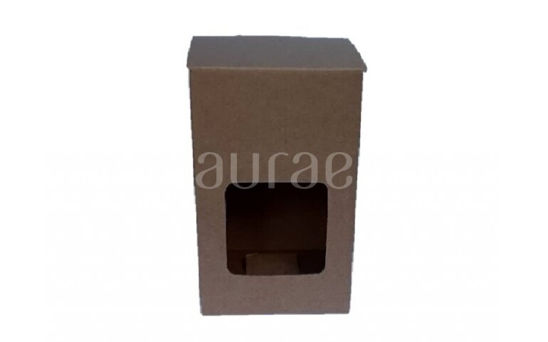 Kraft Colour Cardboard Box with a window Kraft Colour Cardboard Box with a window