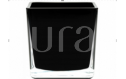 Square Black Glass 8x8 cm, 300 ml Square Black Glass 8x8 cm, 300 ml