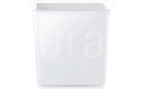 Square White Glass 8x8 cm, 300 ml