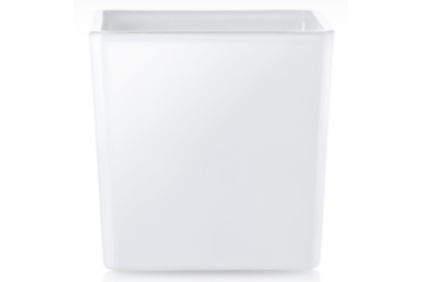 Kvadrātveida balta glāze 8x8 cm, 300 ml Kvadrātveida balta glāze 8x8 cm, 300 ml