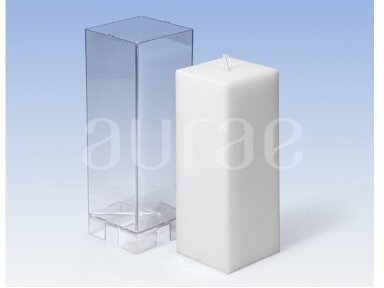 Kvadrato forma kietųjų žvakių gamybai 60 mm x 160 mm Kvadrato forma kietųjų žvakių gamybai 60 mm x 160 mm