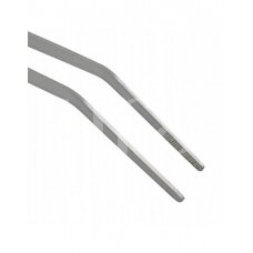 Curved metal tweezers