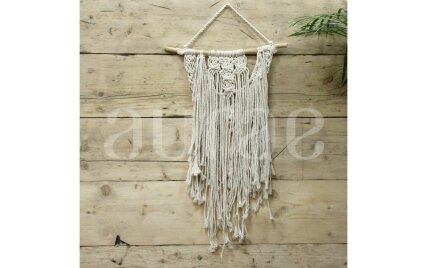 Macramé technika pintos sienų dekoracijos „Palaiminimas“ Macramé technika pintos sienų dekoracijos „Palaiminimas“
