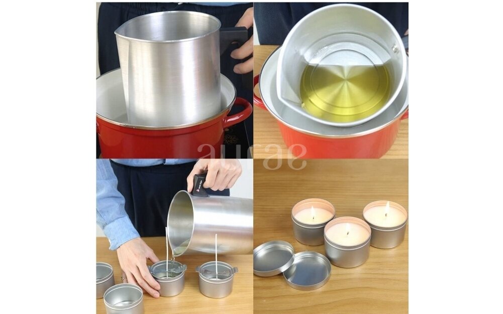 2,6 l aluminum wax melting jug 2