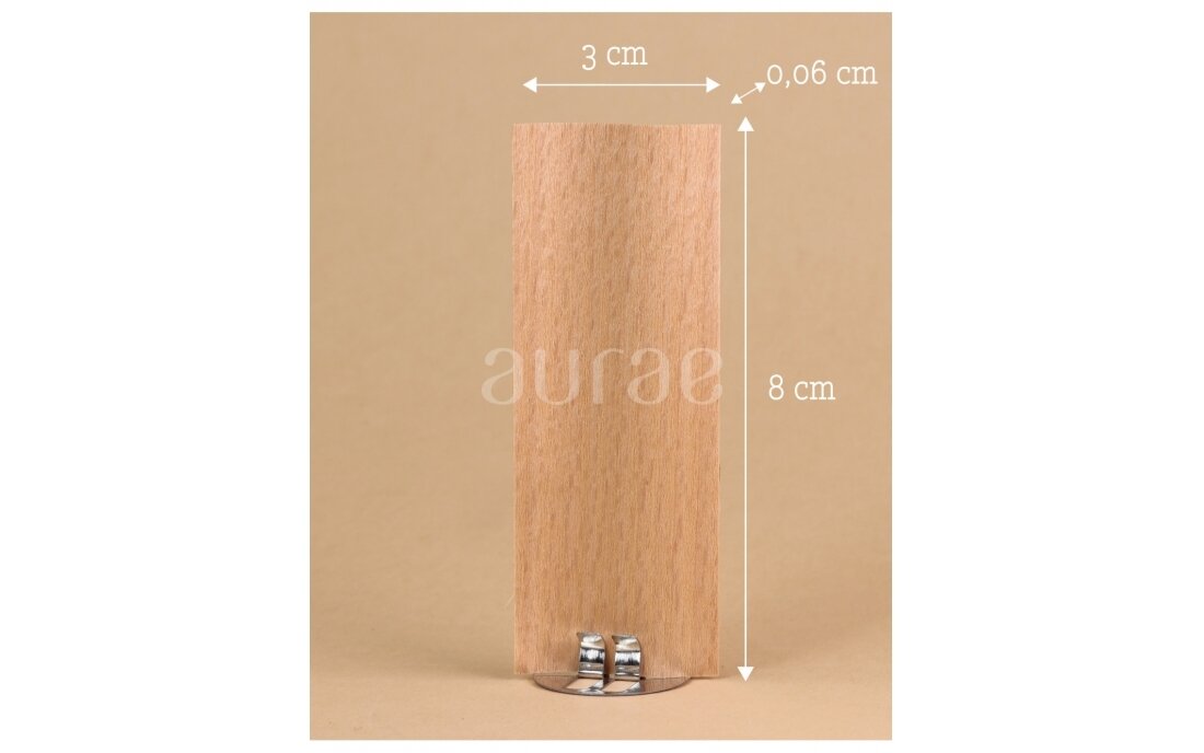 Wooden WAWE Wick with holder 8x3x0.06 1 Wooden WAWE Wick with holder 8x3x0.06 1