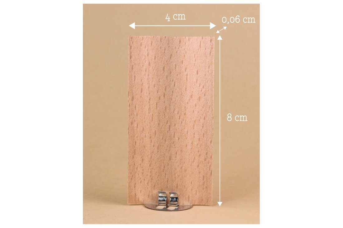 Koka WAWE Wick ar turētāju 8x4x0.06 1 Koka WAWE Wick ar turētāju 8x4x0.06 1