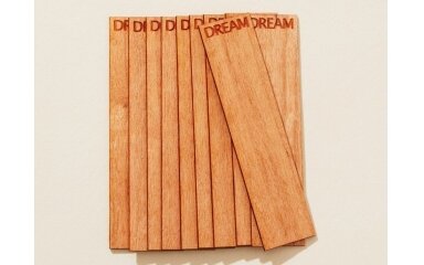 Wooden Wick "Crackling Word Wick DREAM .04", Size 15,875 mm / 79,37 mm WITHOUT HOLDERS