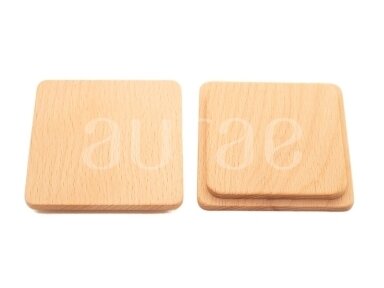 Wooden Lids for Square Glasses 8x8 cm