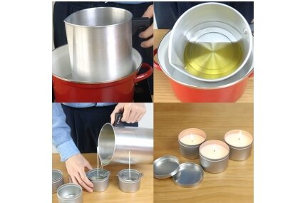 2,6 l alumīnija vaska kausēšanas kanna 2 2,6 l alumīnija vaska kausēšanas kanna 2