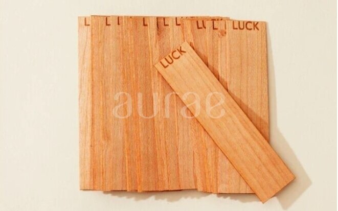 Medinės dagtys "Crackling Word Wick LUCK .03", dydis 15.9 mm/79.4 Medinės dagtys "Crackling Word Wick LUCK .03", dydis 15.9 mm/79.4