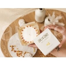 Natural Soy Wax Candle With Amber Pieces 250 g