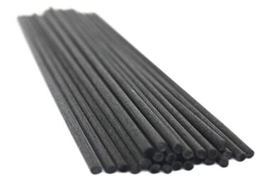 Šķiedras kociņi melnā krāsā mājas smaržām 30 cm