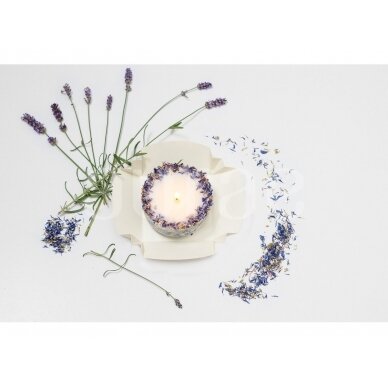 Natural Soy Wax Candle With Cornflower Petals 250 g 3