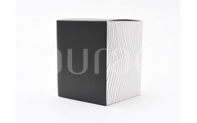 Juodos spalvos dėžutė  su raštais Aurae stiklinei 290 ml 3