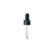 Pipette DIN18, tube length - 58 mm, 10 ml black