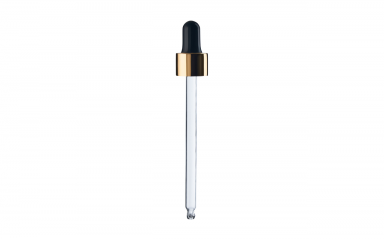 Black pipette with golden colour ring DIN18, tube length - 110 mm, 100 ml Black pipette with golden colour ring DIN18, tube length - 110 mm, 100 ml