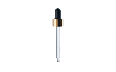Black pipette with golden colour ring DIN18, tube length - 89 mm, 50 ml Black pipette with golden colour ring DIN18, tube length - 89 mm, 50 ml