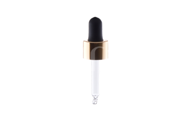 Black pipette with golden colour ring DIN18, tube length - 58 mm, 10 ml