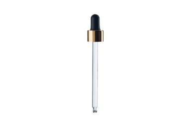 Melna pipete ar zelta krāsas gredzenu DIN18, garums - 110 mm, 100 ml Melna pipete ar zelta krāsas gredzenu DIN18, garums - 110 mm, 100 ml