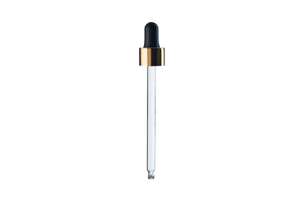 Melna pipete ar zelta krāsas gredzenu DIN18, garums - 110 mm, 100 ml Melna pipete ar zelta krāsas gredzenu DIN18, garums - 110 mm, 100 ml