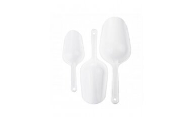 A set of plastic scoops for pouring wax - 3 pcs